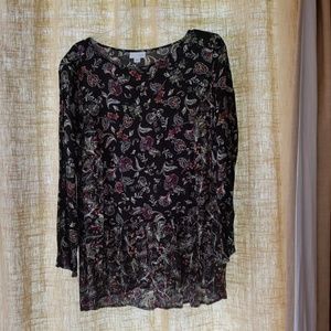 Longsleeve Floral J.Jill Blouse